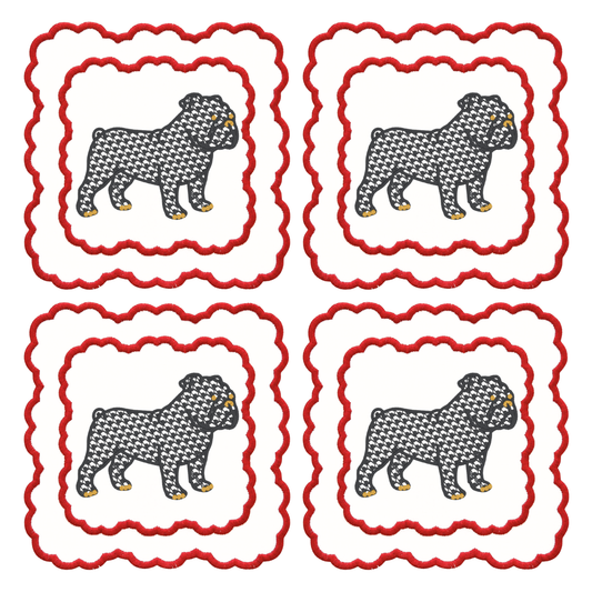 BULLDOG GAME DAY COCKTAIL NAPKINS Saul Stitch House