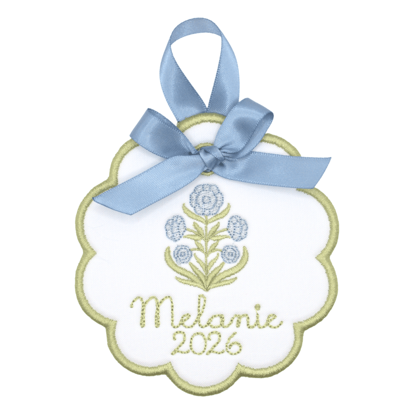 BLOCK FLORAL ORNAMENT