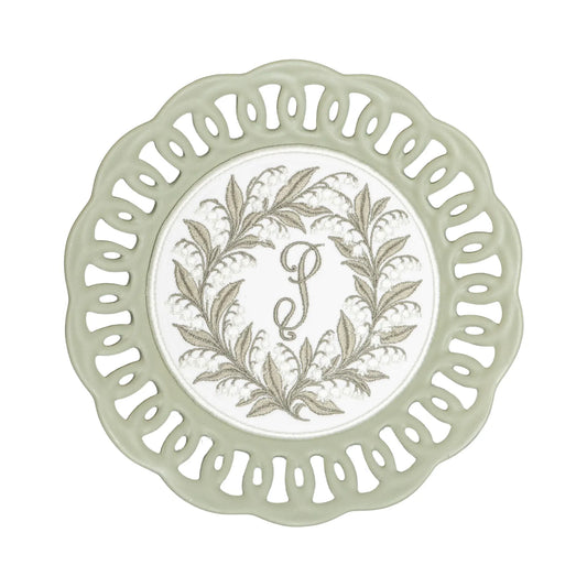 LILY OF THE VALLEY PLATED MEDALLION TRIO Saul Stitch House
