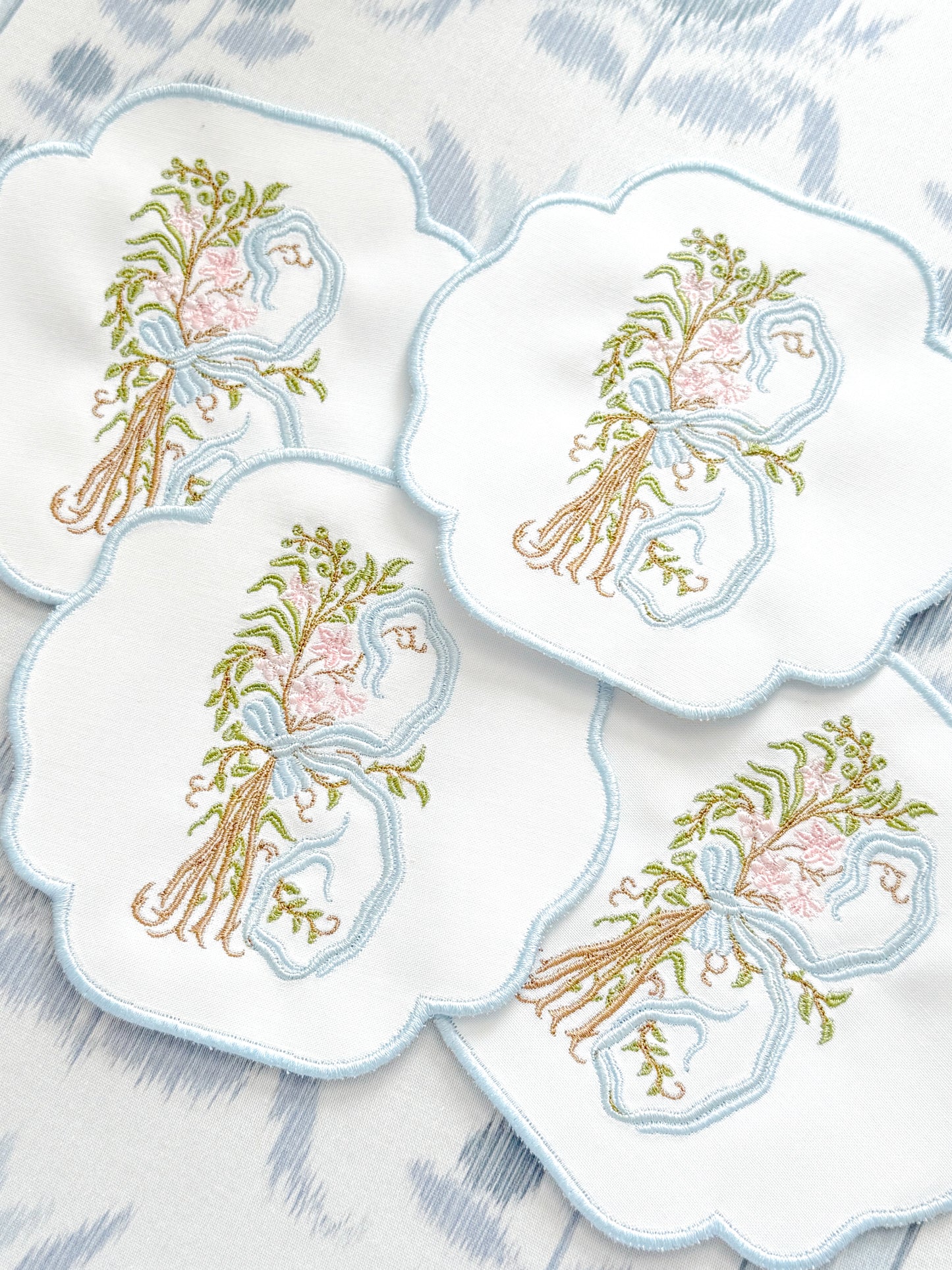 ROMANTIC MONOGRAM COASTERS