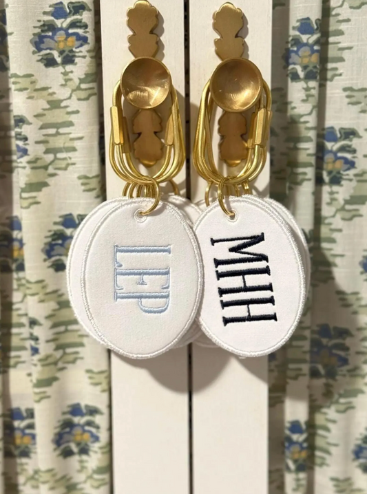 MONOGRAM BAG CHARM KEYCHAIN