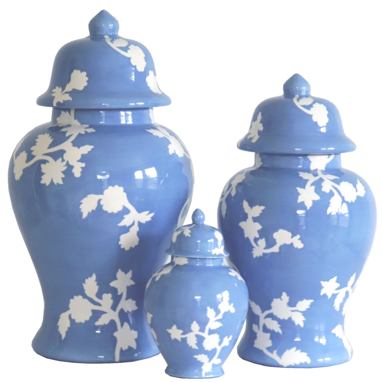 CHINOISERIE DREAMS GINGER JARS IN FRENCH BLUE
