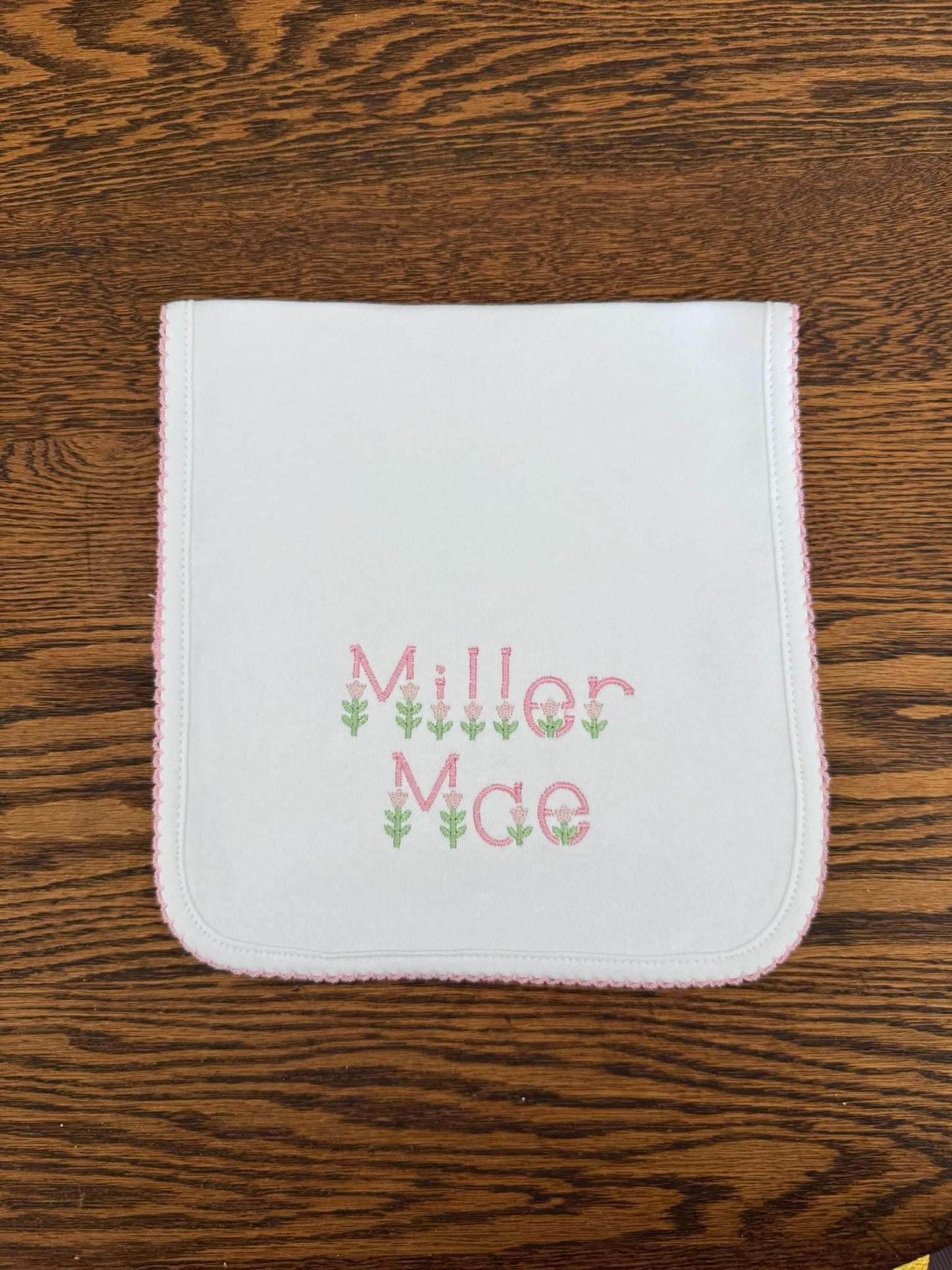 Tulip Burp Cloth and Bib Set