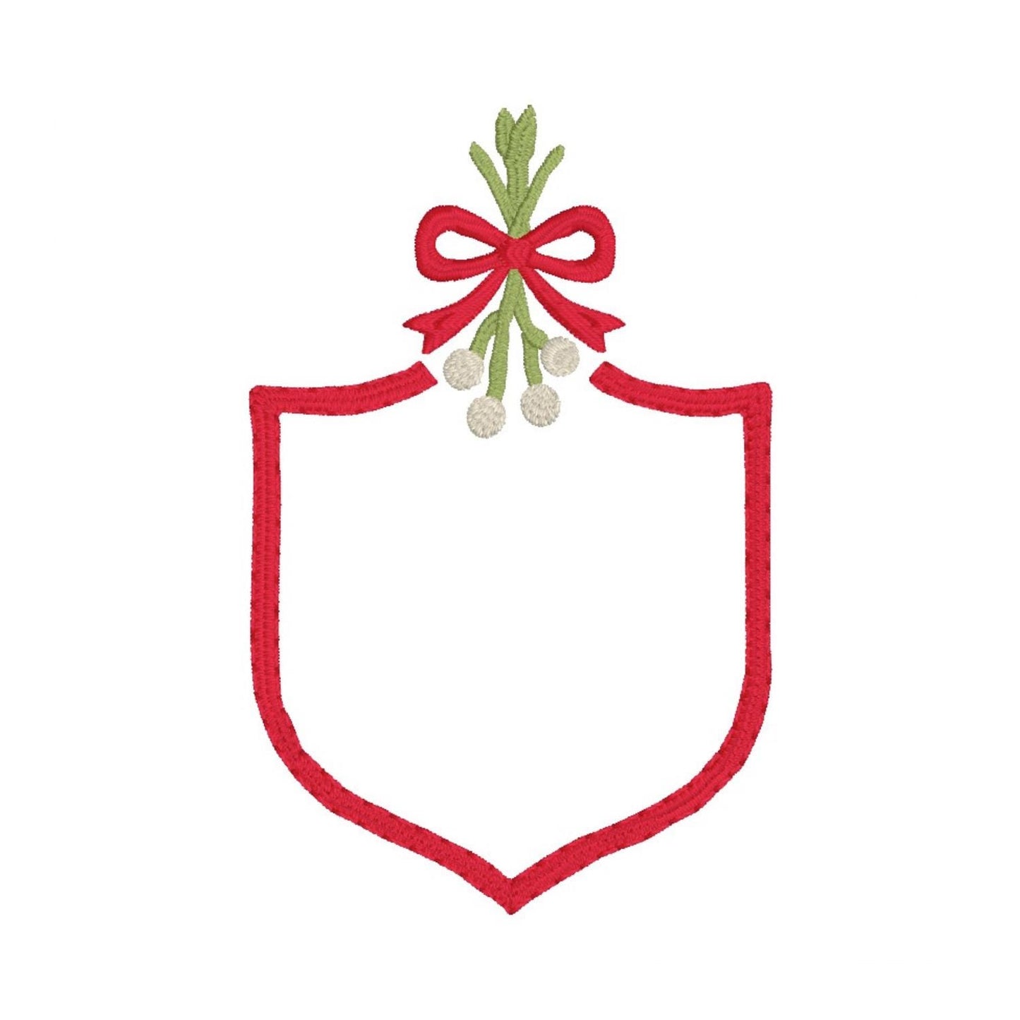 Mistletoe Monogram Crest