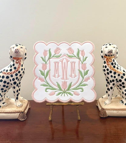 TULIP MONOGRAM DISPLAY PLAQUE