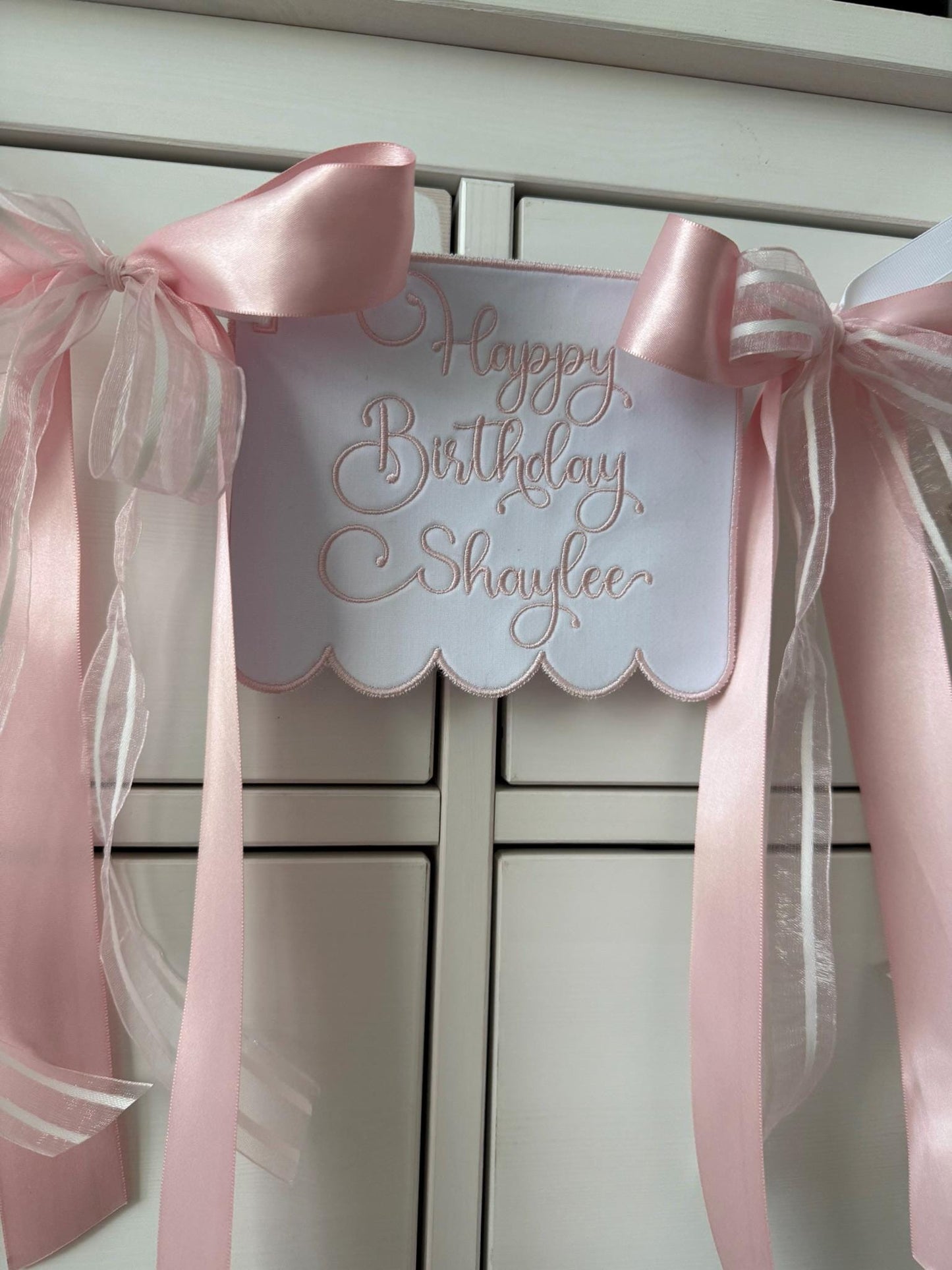 Highchair Birthday Banner and Cake Topper Set