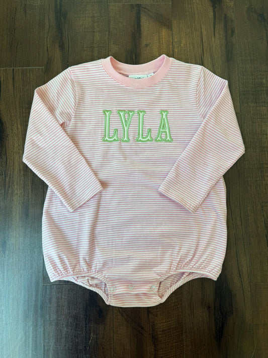 Applique Baby Bubble Romper