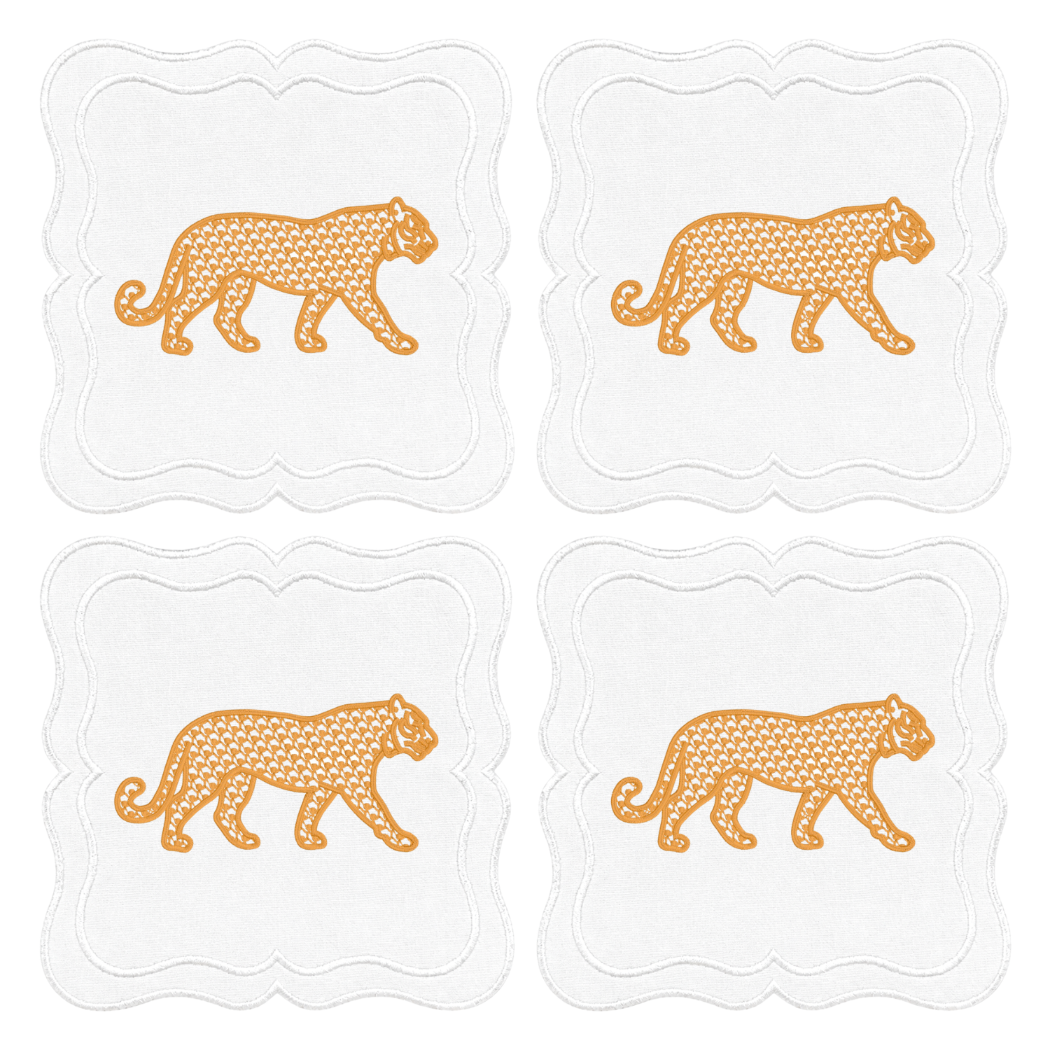 TIGER GAME DAY COCKTAIL NAPKINS Saul Stitch House