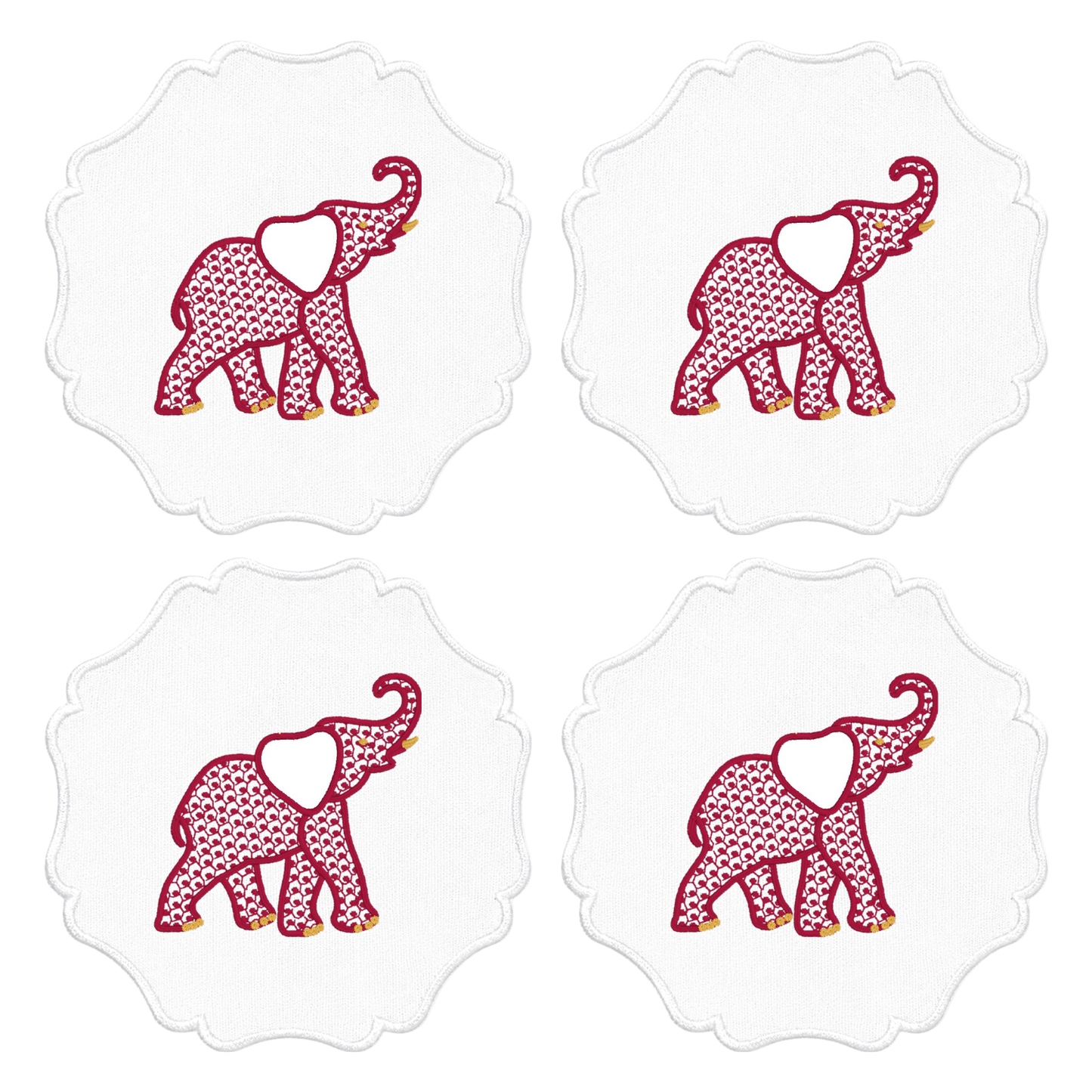 ELEPHANT GAME DAY COCKTAIL NAPKINS Saul Stitch House