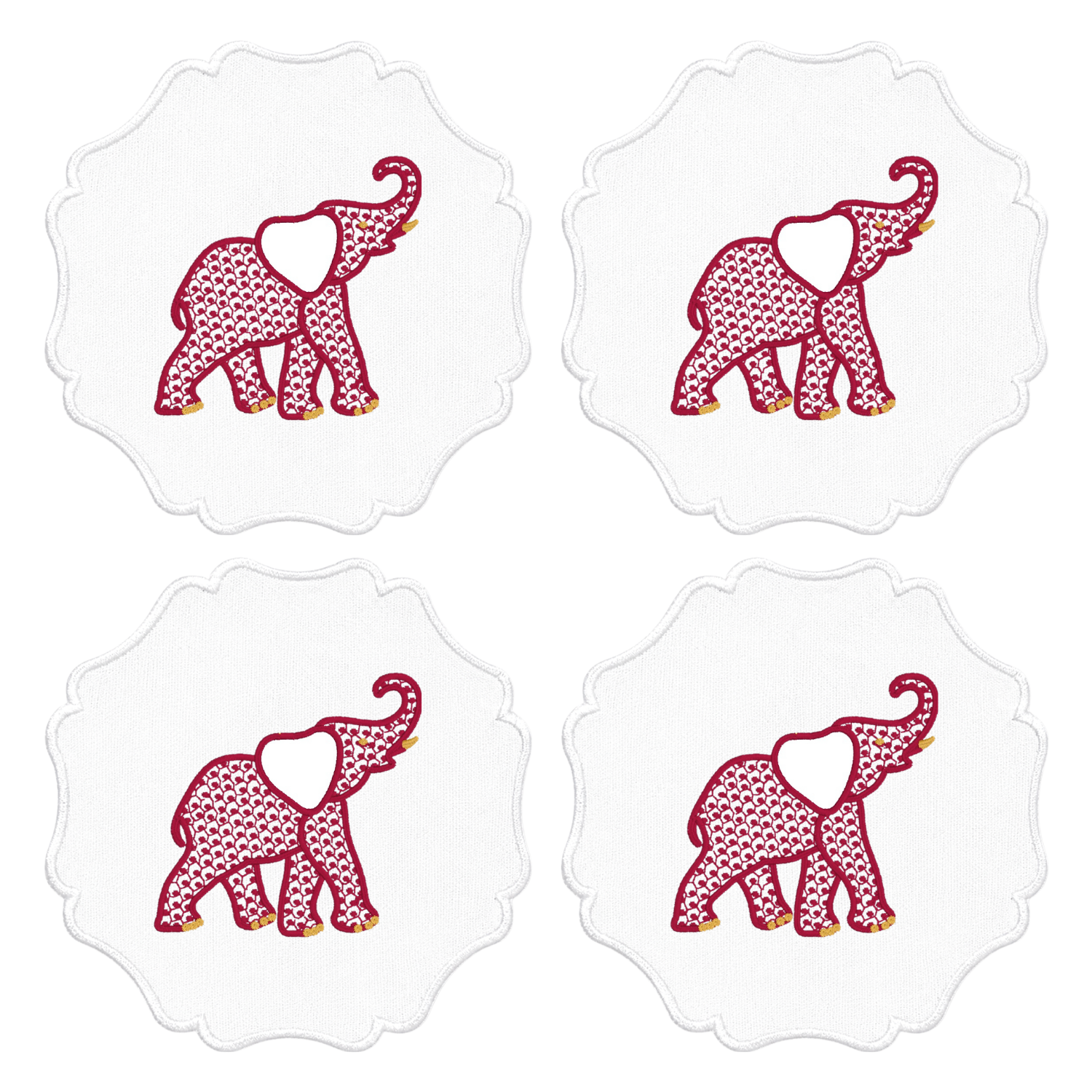 ELEPHANT GAME DAY COCKTAIL NAPKINS Saul Stitch House