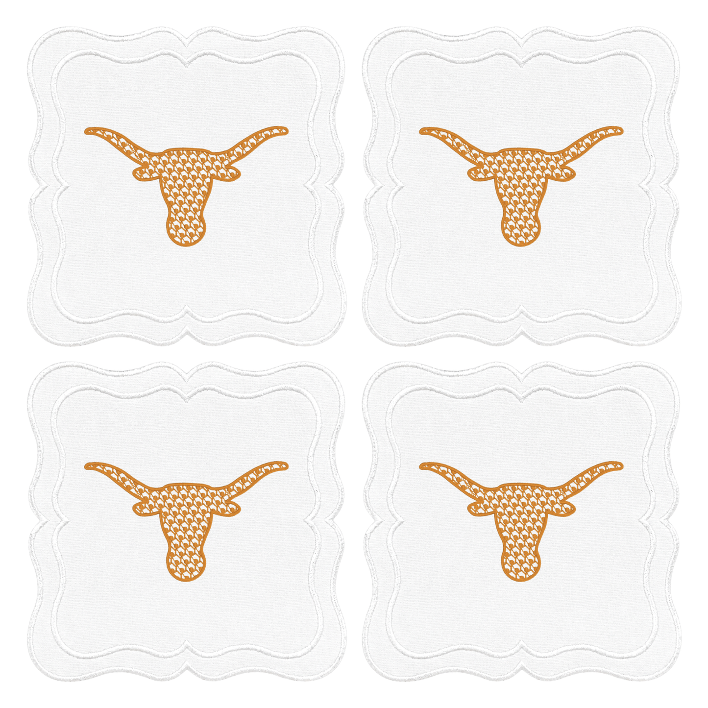 LONGHORN GAME DAY COCKTAIL NAPKINS Saul Stitch House