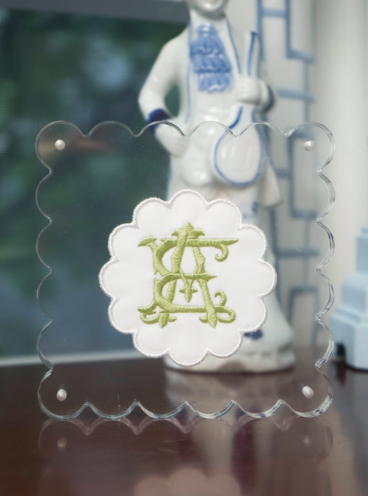 CUSTOM WEDDING MONOGRAM ACRYLIC FRAME