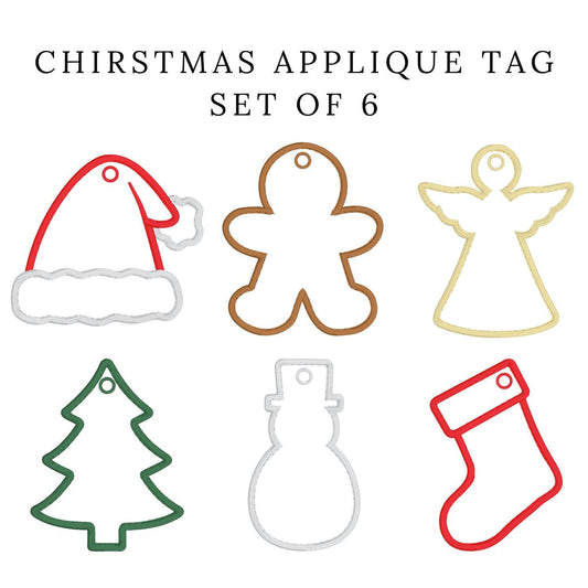 Christmas ITH Appliqué Tags