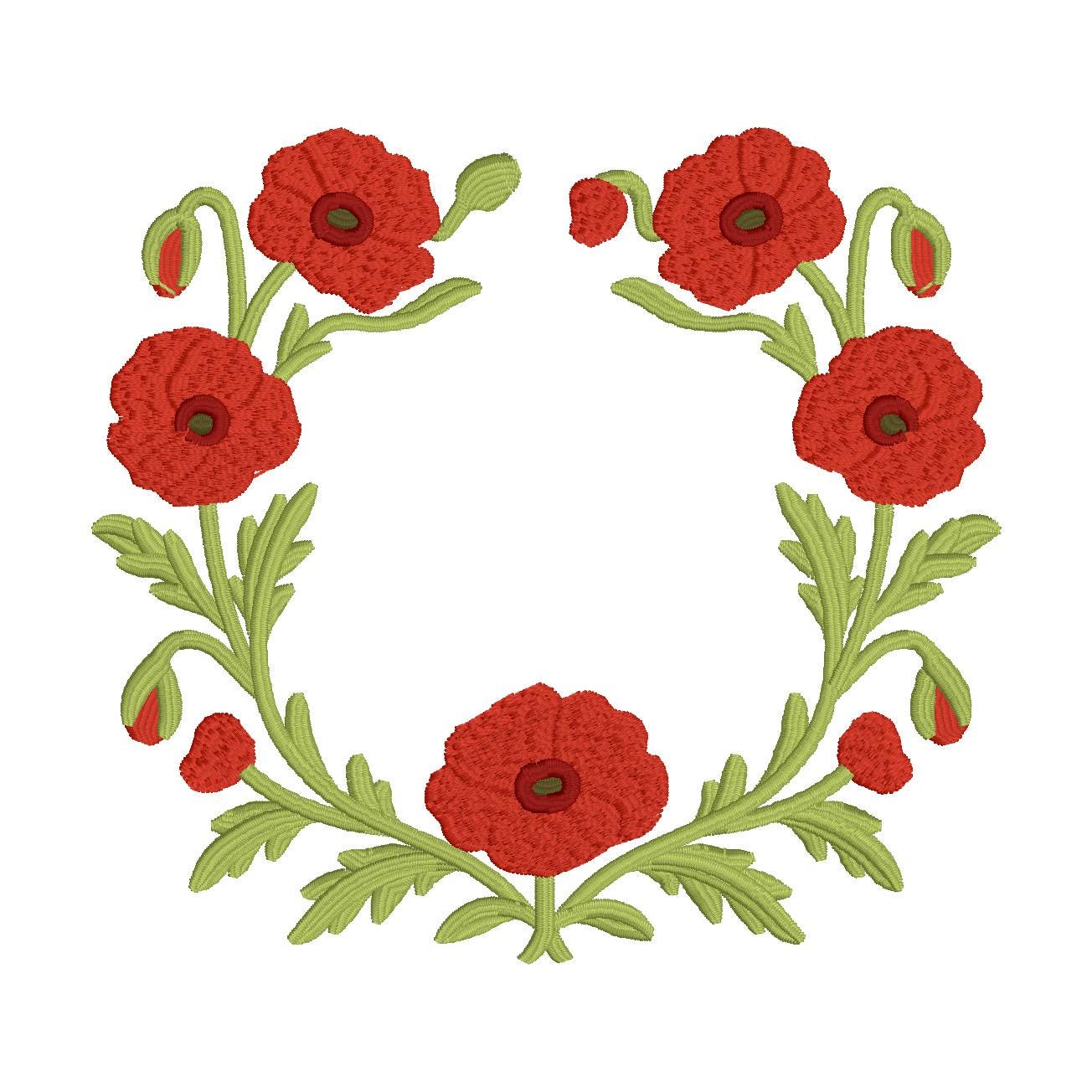Poppy Floral Crest