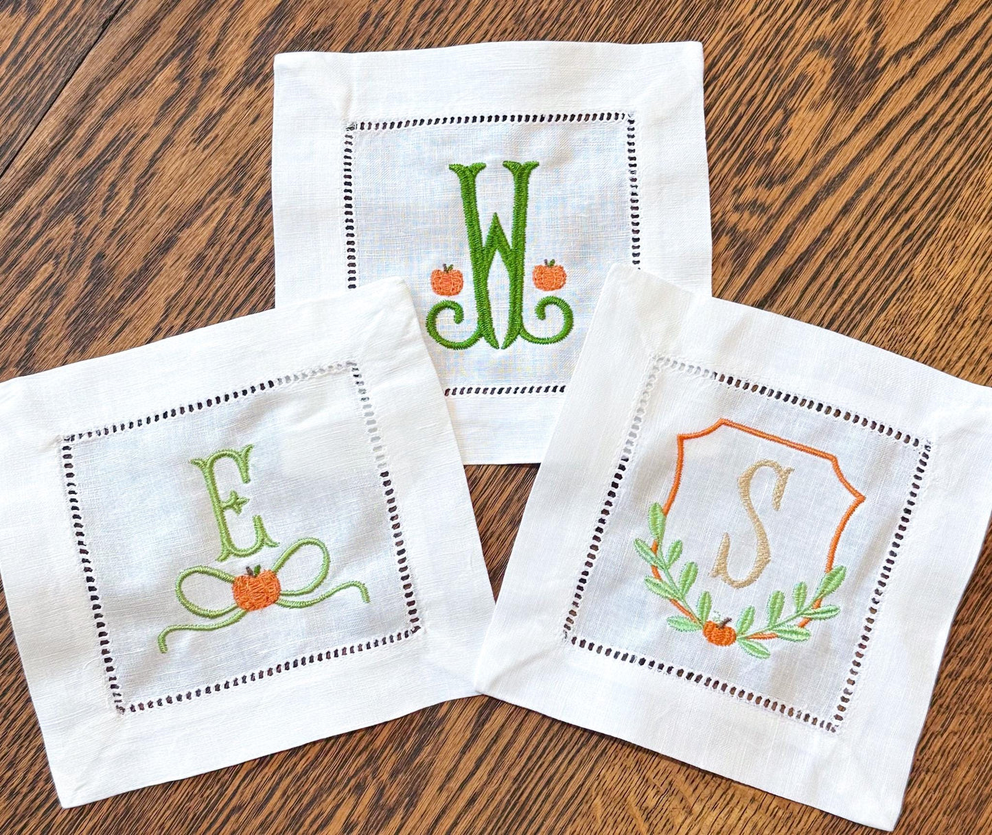 Set of 4 Fall Cocktail Napkins