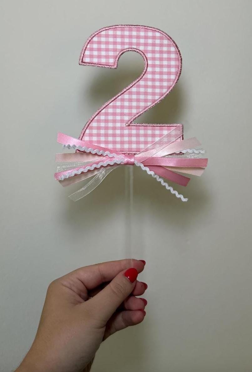 Number Birthday Cake Topper