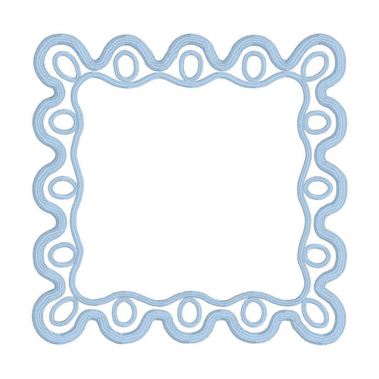 Scallop Appliqué Cocktail Napkin