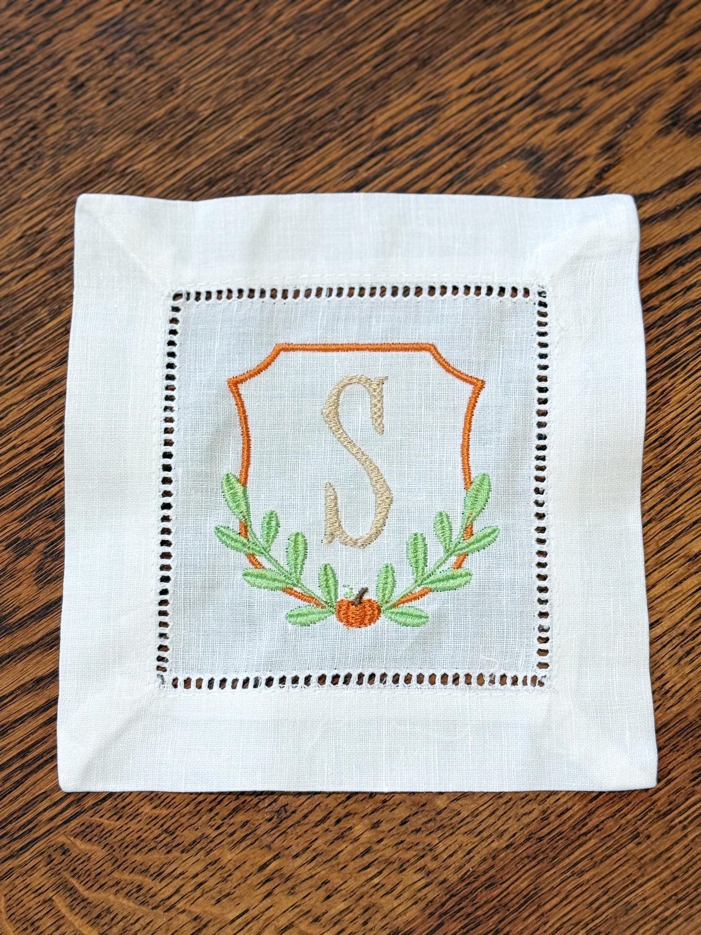 Set of 4 Fall Cocktail Napkins