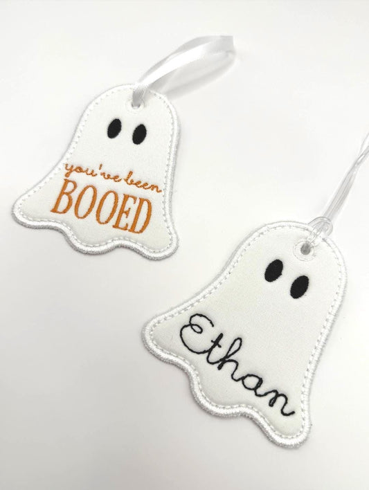 Ghost Halloween Basket Tags