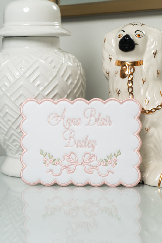 THE ANNABELLE NAME PLAQUE