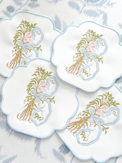ROMANTIC MONOGRAM COASTERS