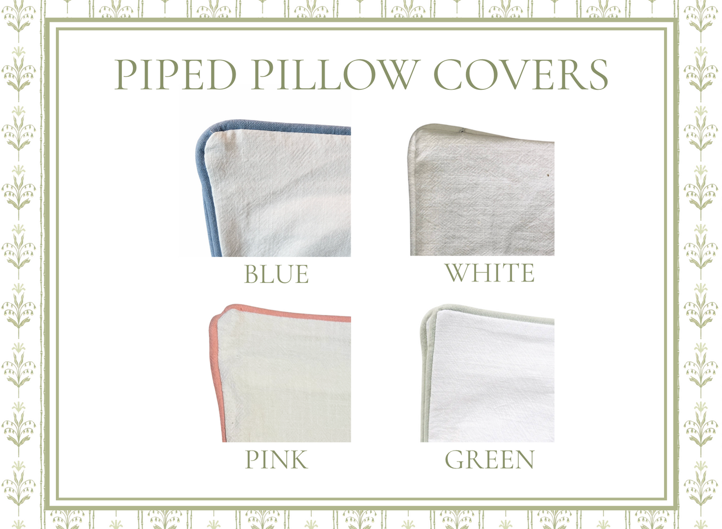 Applique Piped Edge Pillow
