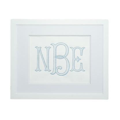 HEIRLOOM MONOGRAM EMBROIDERED ART