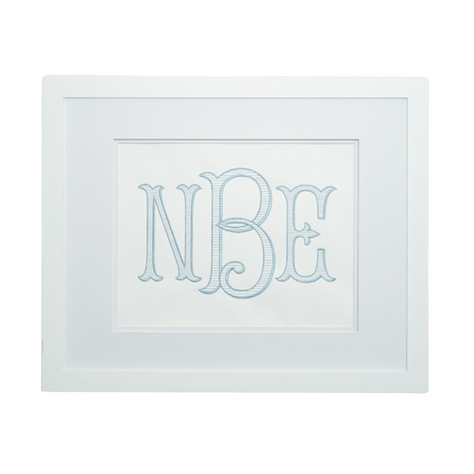 HEIRLOOM MONOGRAM EMBROIDERED ART