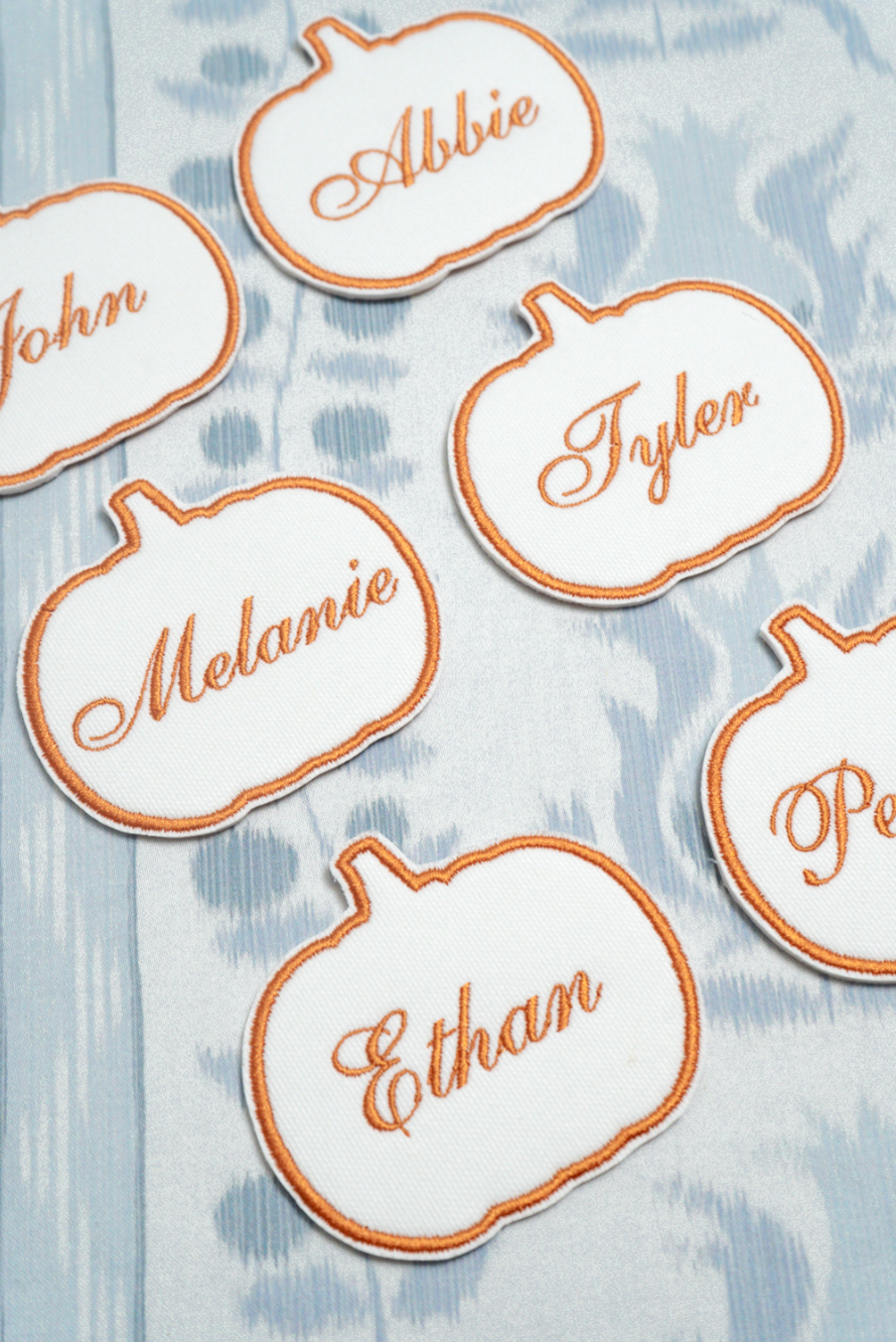 PUMPKIN PLACE CARDS Saul Stitch House