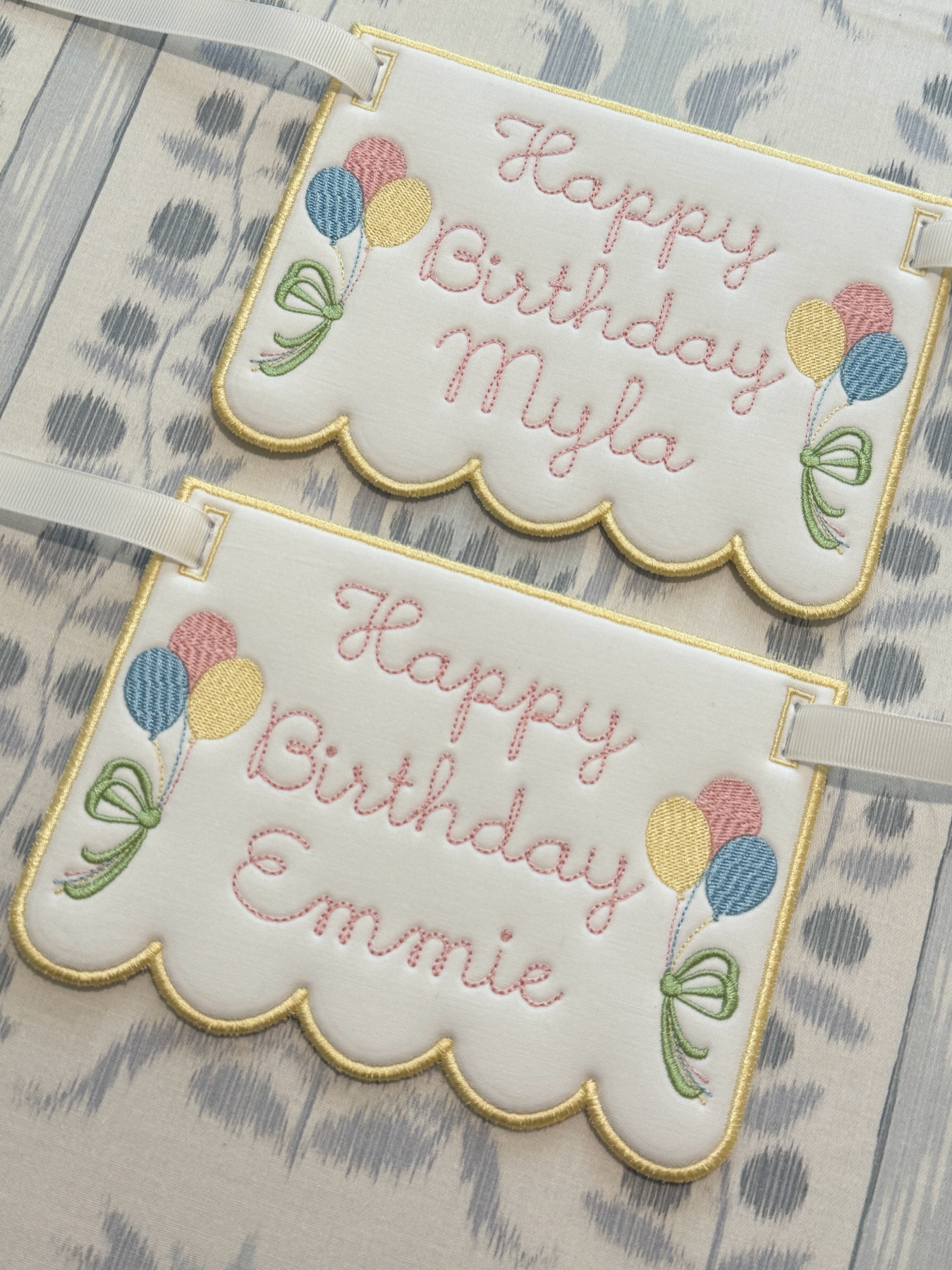 Balloon Birthday Highchair Banner