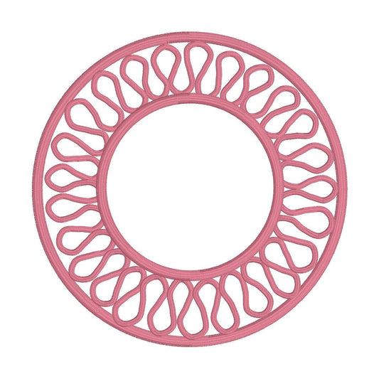 Appliqué Round Loop Cocktail Napkin