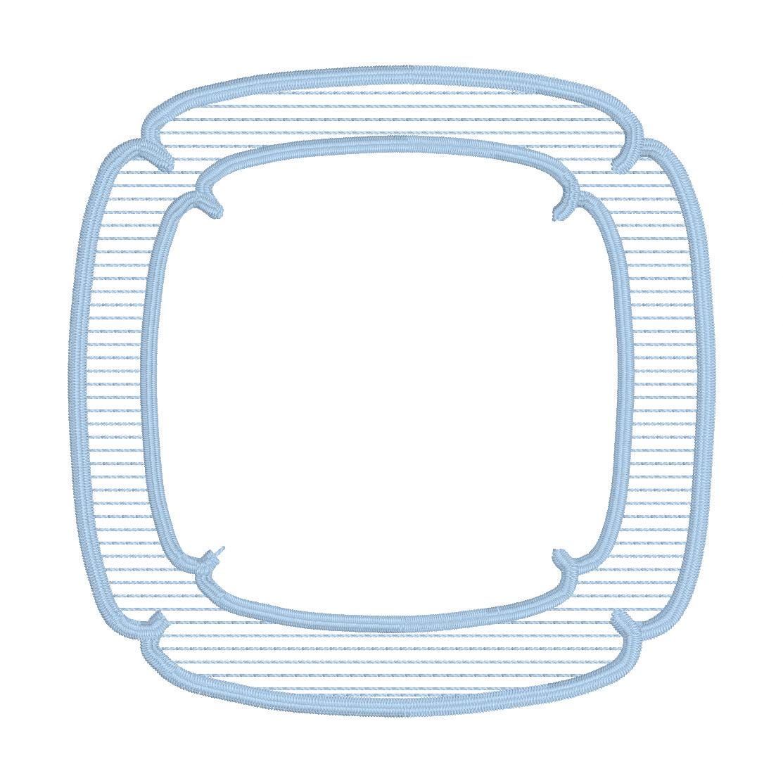 Appliqué Rounded Edge Square Cocktail Napkin