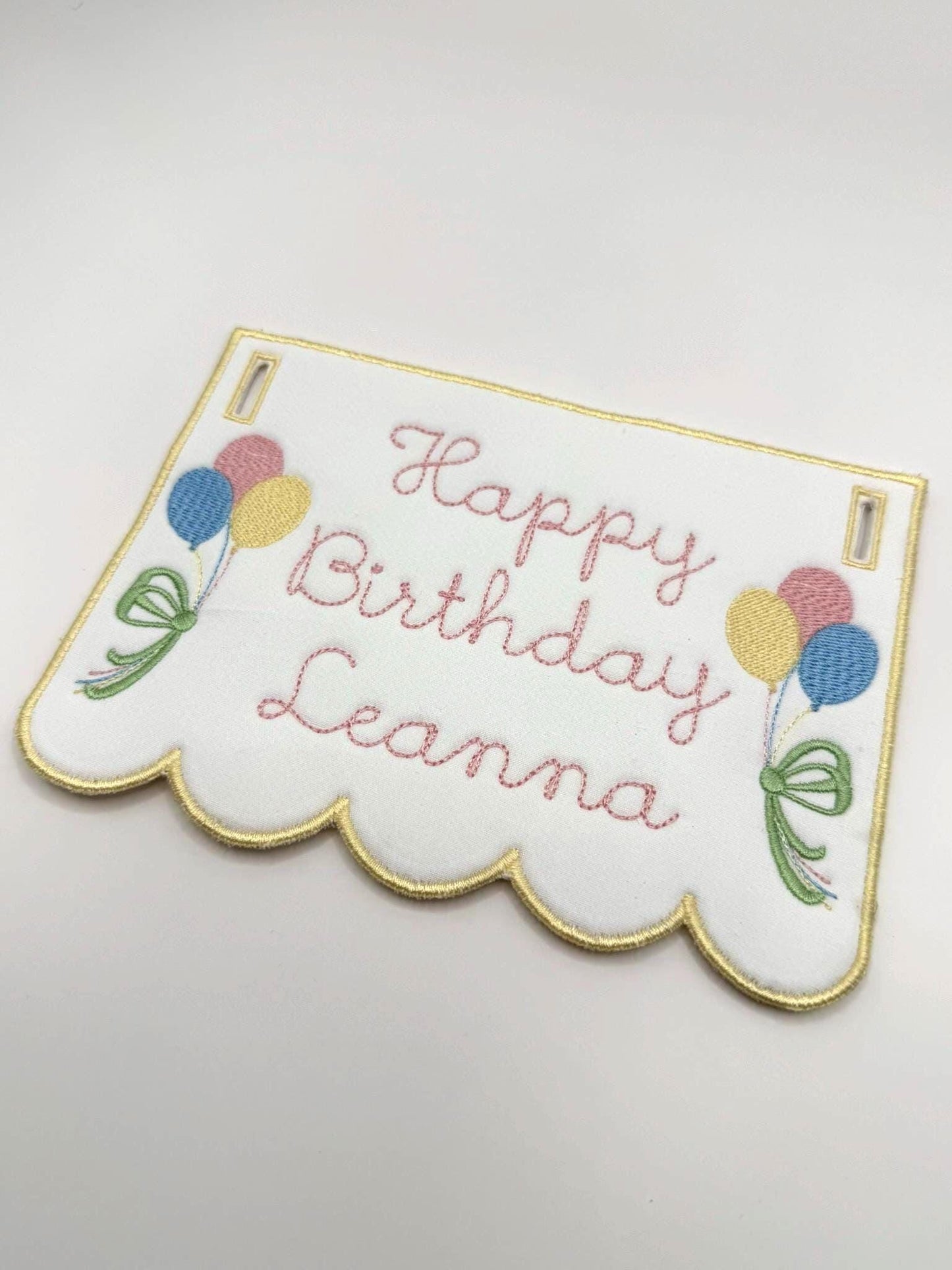 Balloon Birthday Highchair Banner