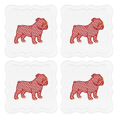 BULLDOG GAME DAY COCKTAIL NAPKINS Saul Stitch House