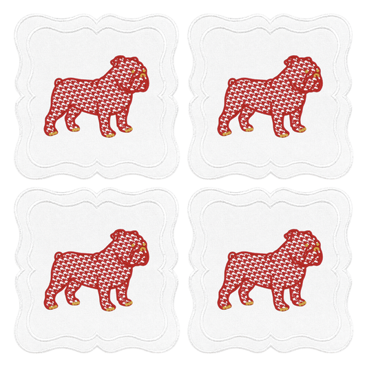 BULLDOG GAME DAY COCKTAIL NAPKINS Saul Stitch House