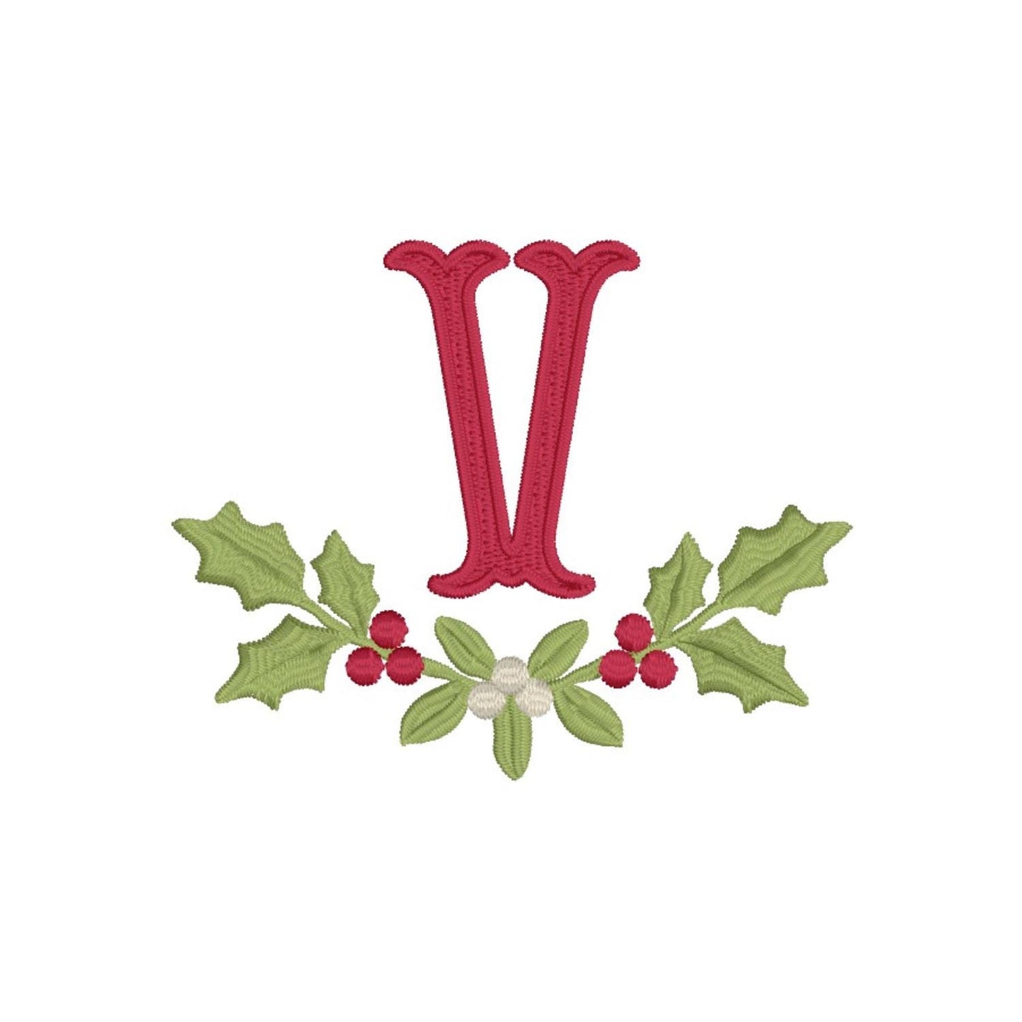 Christmas Wreath Monogram Ornament