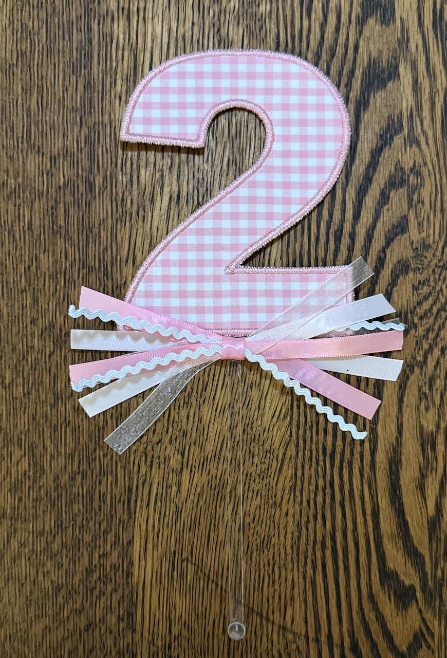Number Birthday Cake Topper