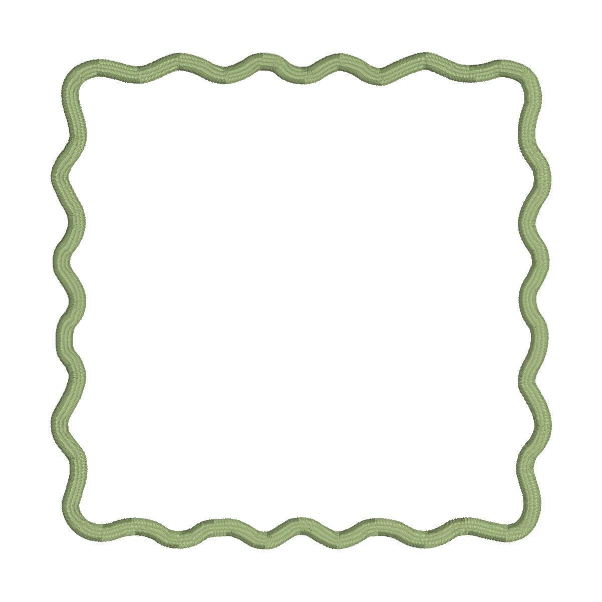Appliqué Scallop Cocktail Napkin