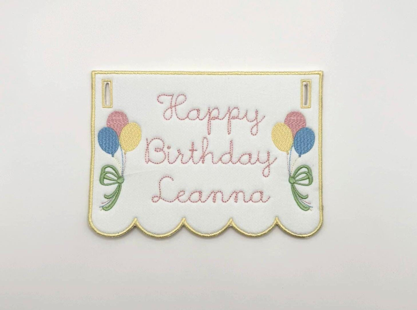 Balloon Birthday Highchair Banner