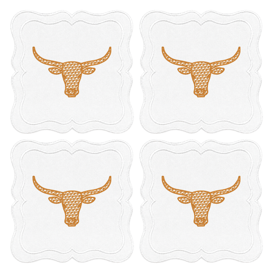 LONGHORN GAME DAY COCKTAIL NAPKINS Saul Stitch House