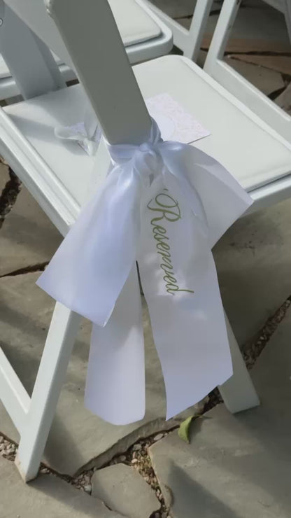 RESERVED SEATING CEREMONY RIBBON