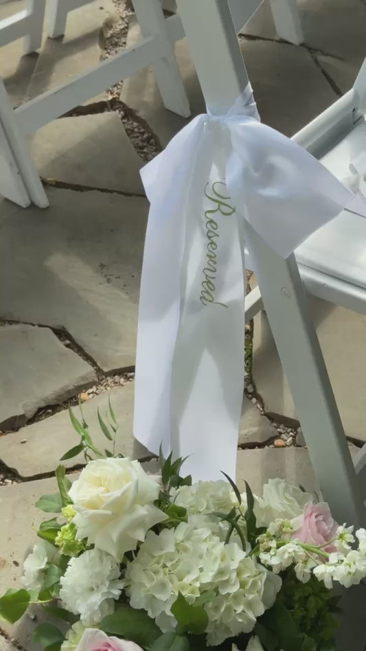 RESERVED SEATING CEREMONY RIBBON